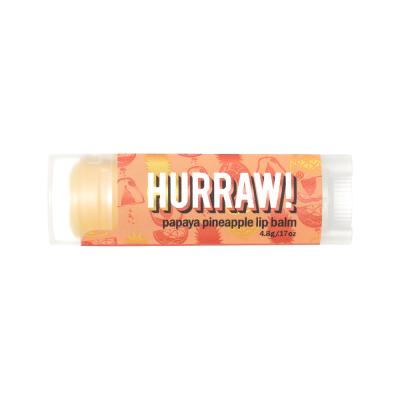 Hurraw! Organic Lip Balm Papaya Pineapple 4.8g